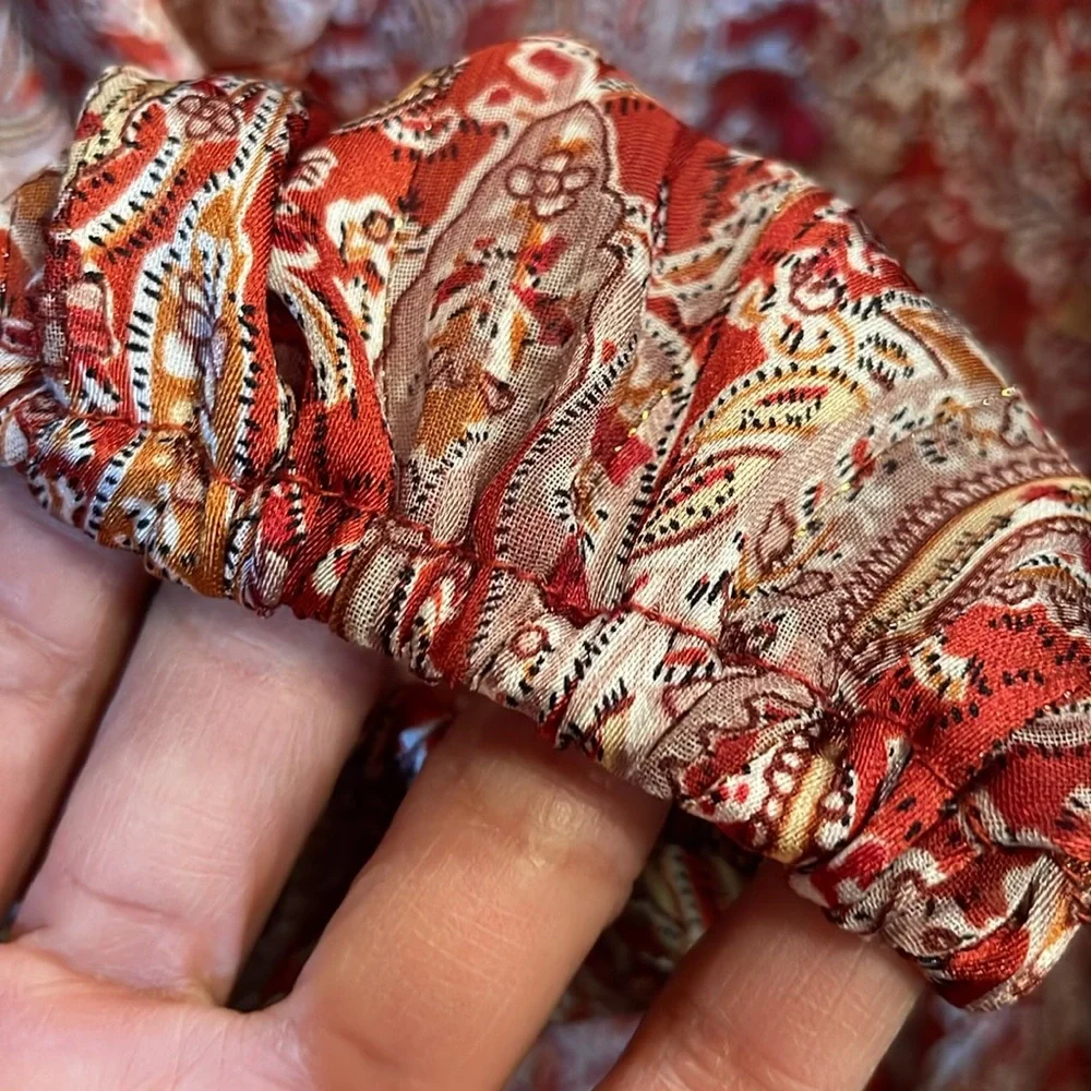 Lulus Paisley Long Sleeves Mini Cocktail Dress - Picture 6 of 13